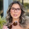 oticagriss oculos clip on 2 em 1 gatinho marrom e rosa 369