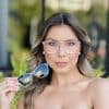 oticagriss oculos clip on 2 em 1 gatinho transparente 385 oticagriss oculos clip on 2 em 1 gatinho transparente 385