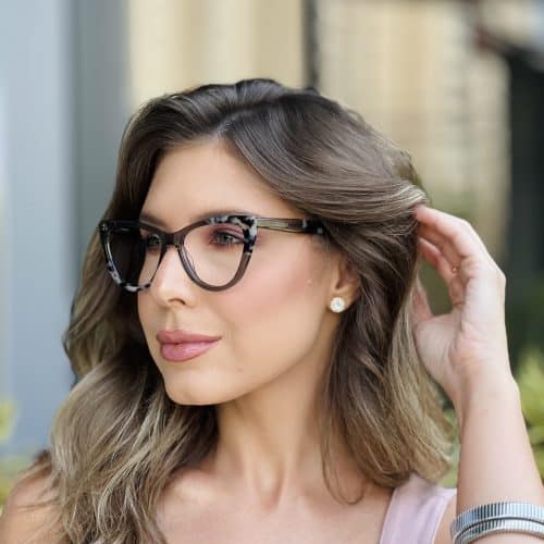 oticagriss oculos de grau feminino gatinho cinza e tartaruga 395 1