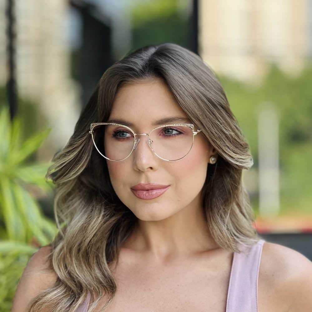 oticagriss oculos de grau feminino gatinho dourado 393 2 oticagriss oculos de grau feminino gatinho dourado 393 2