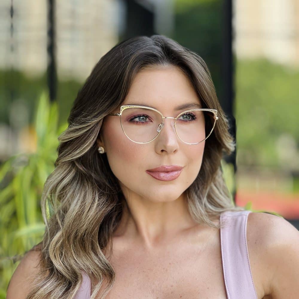 oticagriss oculos de grau feminino gatinho dourado 393 3 oticagriss oculos de grau feminino gatinho dourado 393 3