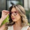 oticagriss oculos de grau feminino gatinho rosa e marrom 395 2 oticagriss oculos de grau feminino gatinho rosa e marrom 395 2