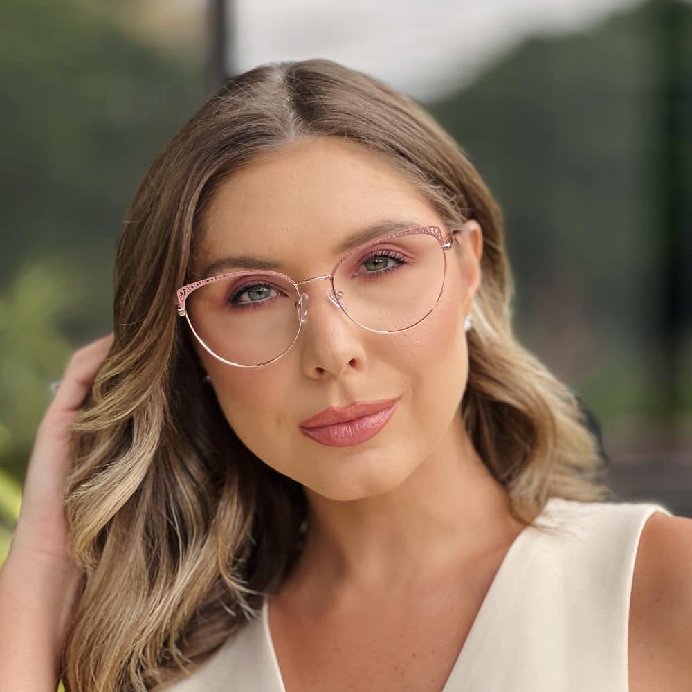 oticagriss oculos de grau feminino gatinho rose 393 oticagriss oculos de grau feminino gatinho rose 393