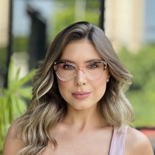 oticagriss oculos de grau feminino gatinho rose e tartaruga 395