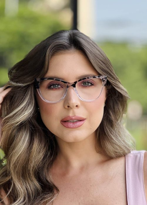 oticagriss oculos de grau feminino gatinho tartaruga e transparente 396