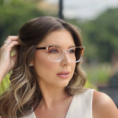 oticagriss oculos de grau feminino gatinho transparente 396 1