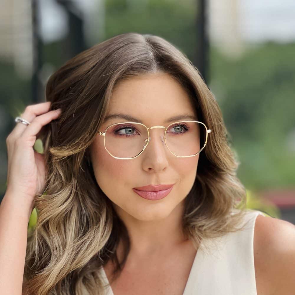 oticagriss oculos de grau feminino hexagonal dourado 392 3 oticagriss oculos de grau feminino hexagonal dourado 392 3