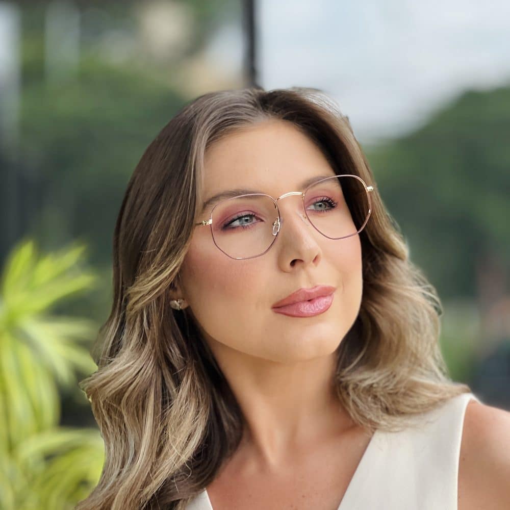 oticagriss oculos de grau feminino hexagonal marrom e dourado 392 2 oticagriss oculos de grau feminino hexagonal marrom e dourado 392 2