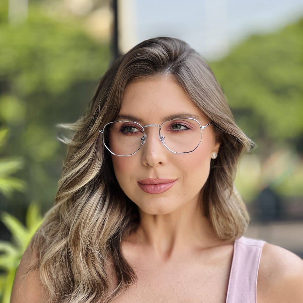 oticagriss oculos de grau feminino hexagonal prata 392 3 oticagriss oculos de grau feminino hexagonal prata 392 3