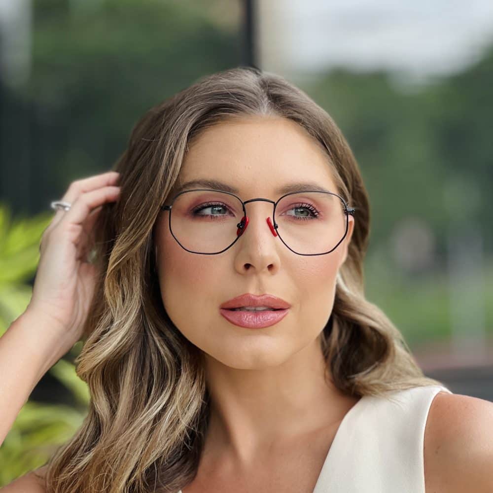 oticagriss oculos de grau feminino hexagonal preto e vermelho 392 3 oticagriss oculos de grau feminino hexagonal preto e vermelho 392 3