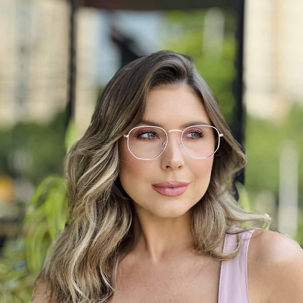 oticagriss oculos de grau feminino hexagonal rosa e dourado 392 1 oticagriss oculos de grau feminino hexagonal rosa e dourado 392 1