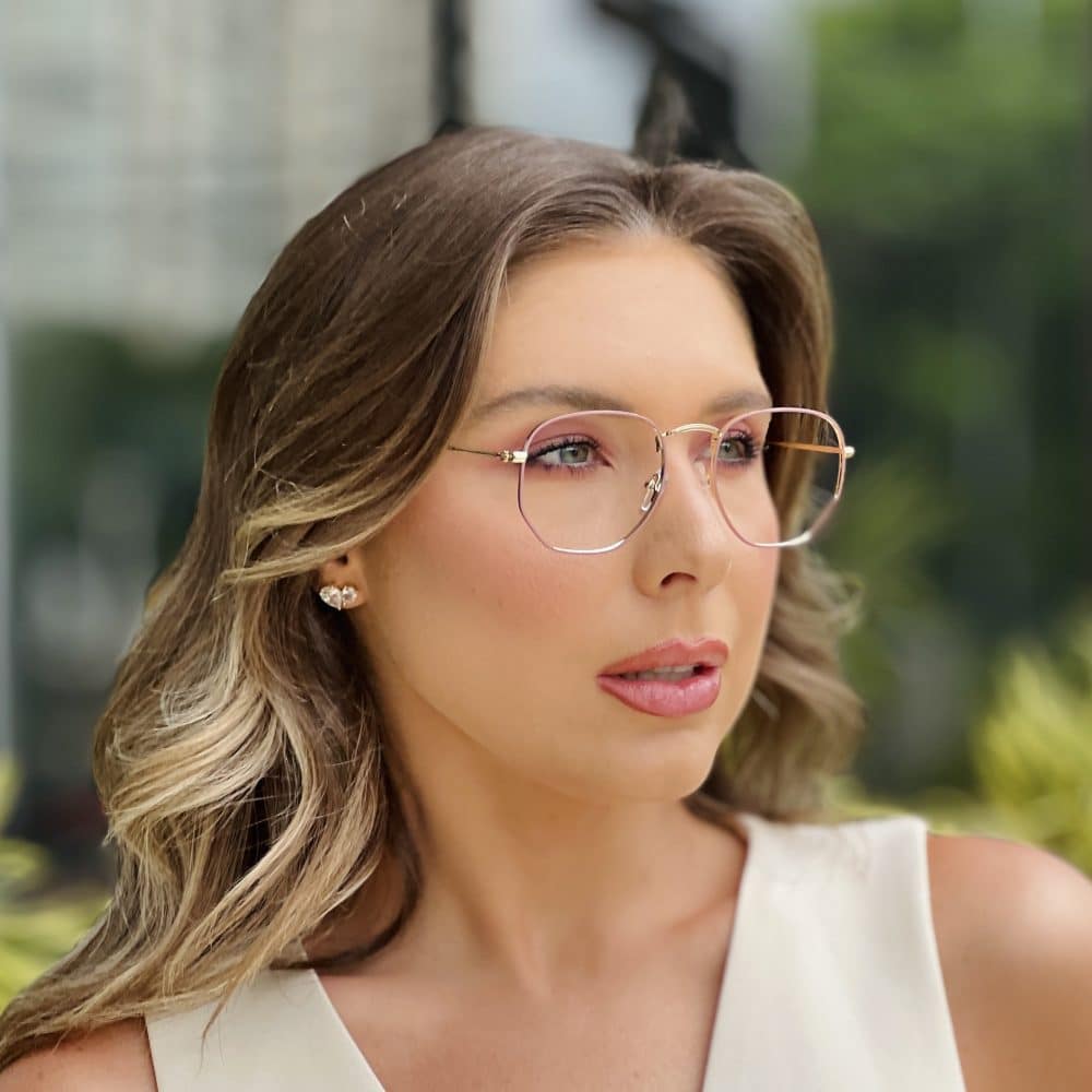 oticagriss oculos de grau feminino hexagonal rose e dourado 392 2 oticagriss oculos de grau feminino hexagonal rose e dourado 392 2