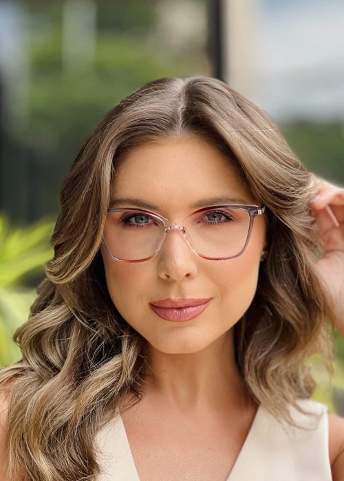 oticagriss oculos de grau feminino quadrado colorido 399