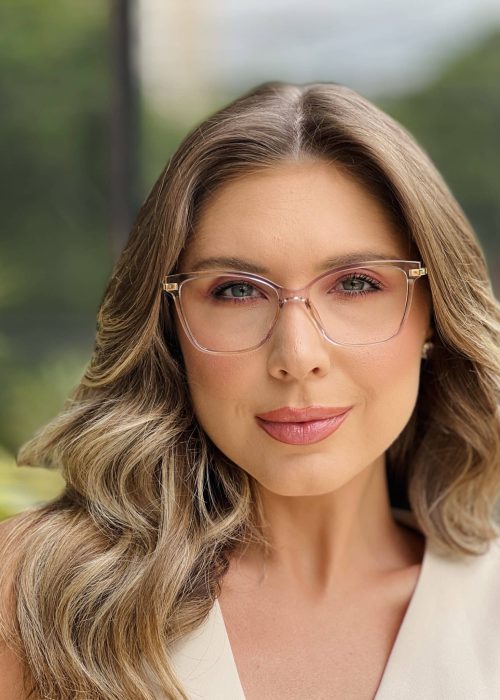 oticagriss oculos de grau feminino quadrado lilas 399