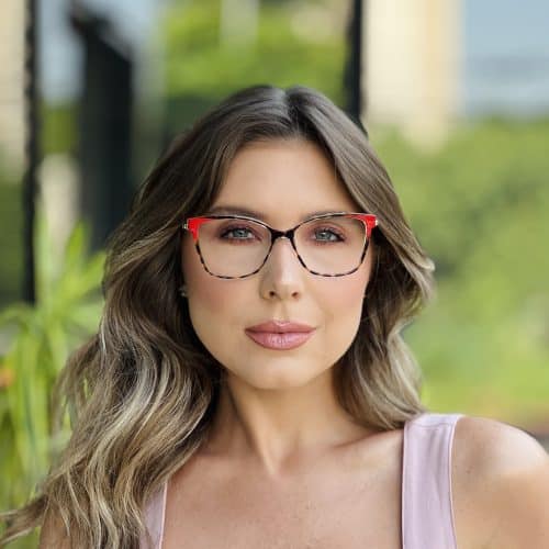 oticagriss oculos de grau feminino quadrado tartaruga 399