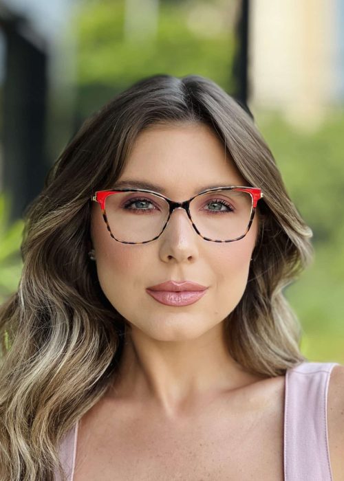 oticagriss oculos de grau feminino quadrado tartaruga 399