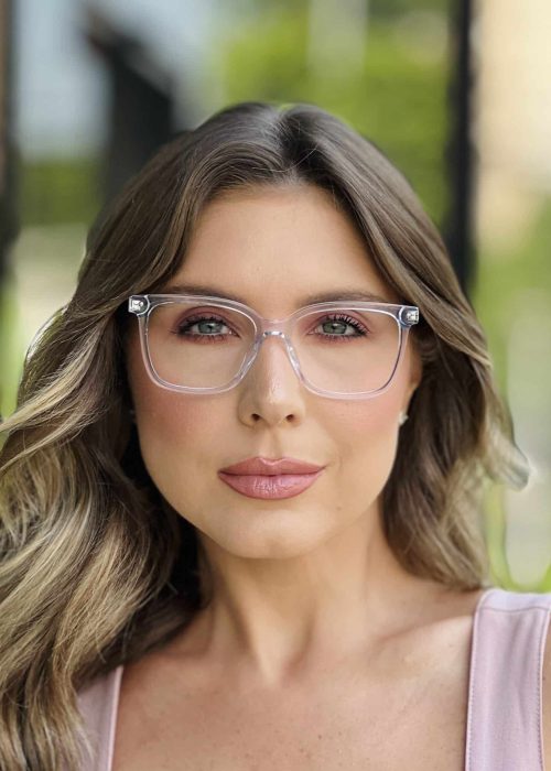 oticagriss oculos de grau feminino quadrado transparente 397