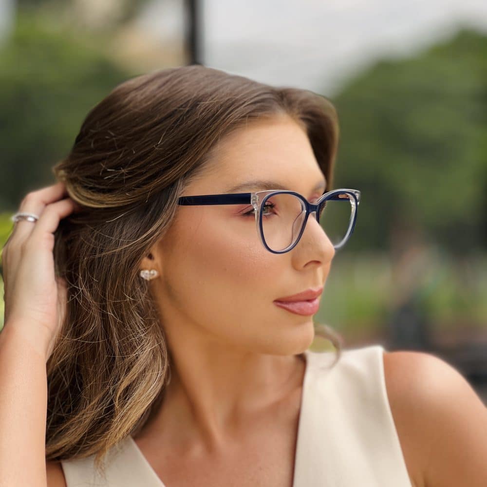 oticagriss oculos de grau feminino redondo azul 398 2