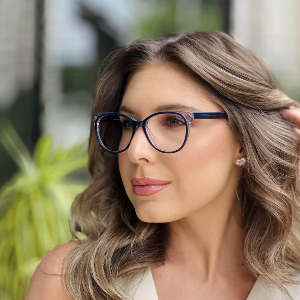 oticagriss oculos de grau feminino redondo azul 398 4