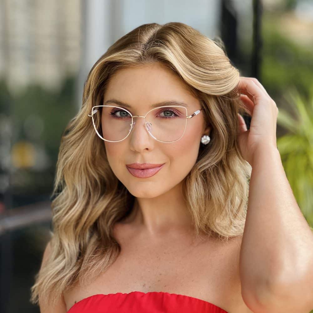 oticagriss oculos de grau feminino gatinho nude e dourado 401 oticagriss oculos de grau feminino gatinho nude e dourado 401