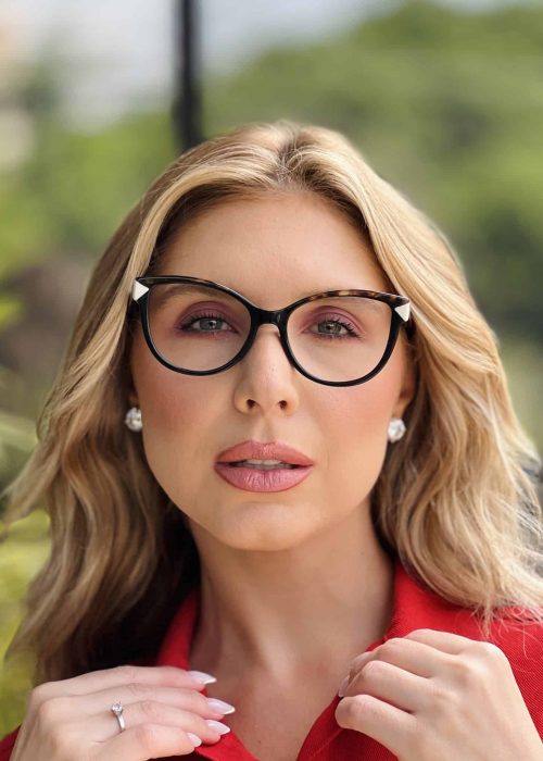 oticagriss oculos de grau feminino gatinho preto e tartaruga 405