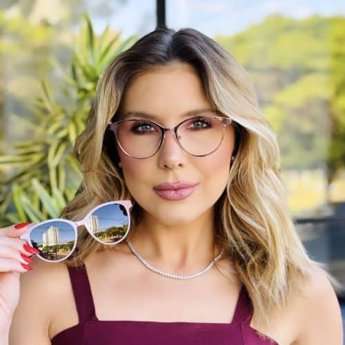 oticagriss oculos feminino 3 em 1 clip on gatinho rose 210 1