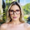 oticagriss oculos de grau feminino quadrado marrom 411 2 oticagriss oculos de grau feminino quadrado marrom 411 2