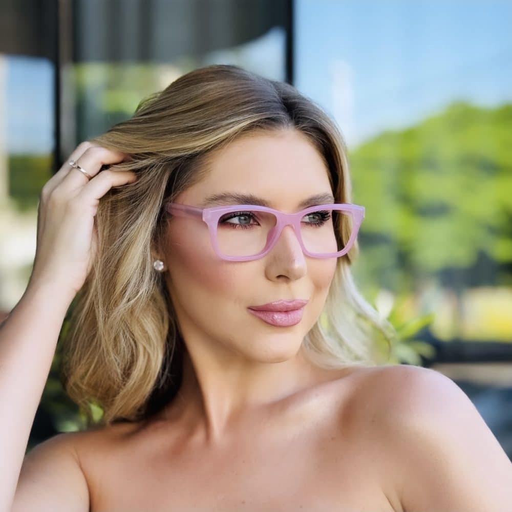 oticagriss oculos de grau feminino quadrado rosa 407 3 oticagriss oculos de grau feminino quadrado rosa 407 3