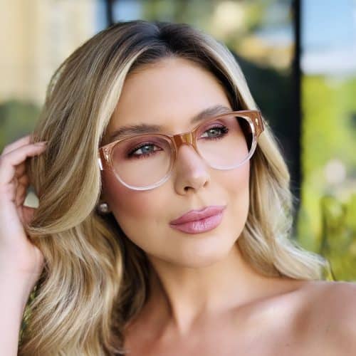 oticagriss oculos de grau feminino redondo marrom 412 1