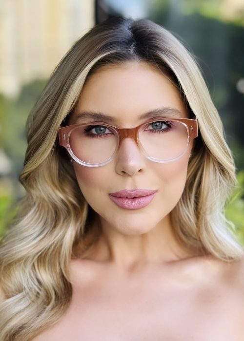 oticagriss oculos de grau feminino redondo marrom 412