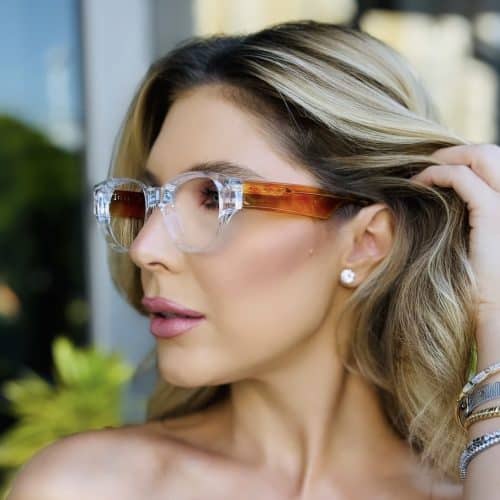 oticagriss oculos de grau feminino redondo transparente 412 1