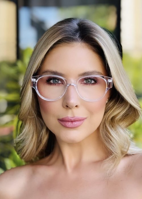 oticagriss oculos de grau feminino redondo transparente 412