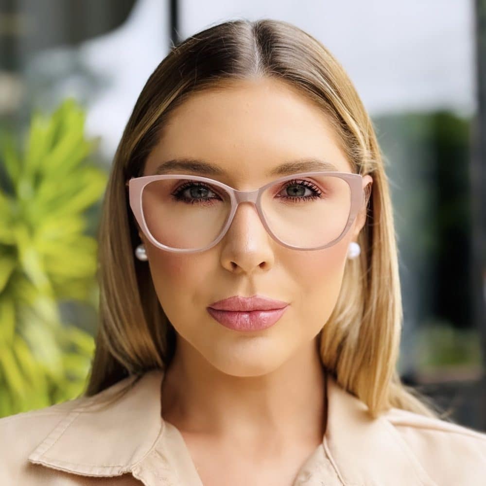 oticagriss oculos feminino 2 em 1 clip on gatinho champanhe 417 2