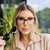 oticagriss oculos feminino 2 em 1 clip on gatinho preto e rajado 414 oticagriss oculos feminino 2 em 1 clip on gatinho preto e rajado 414