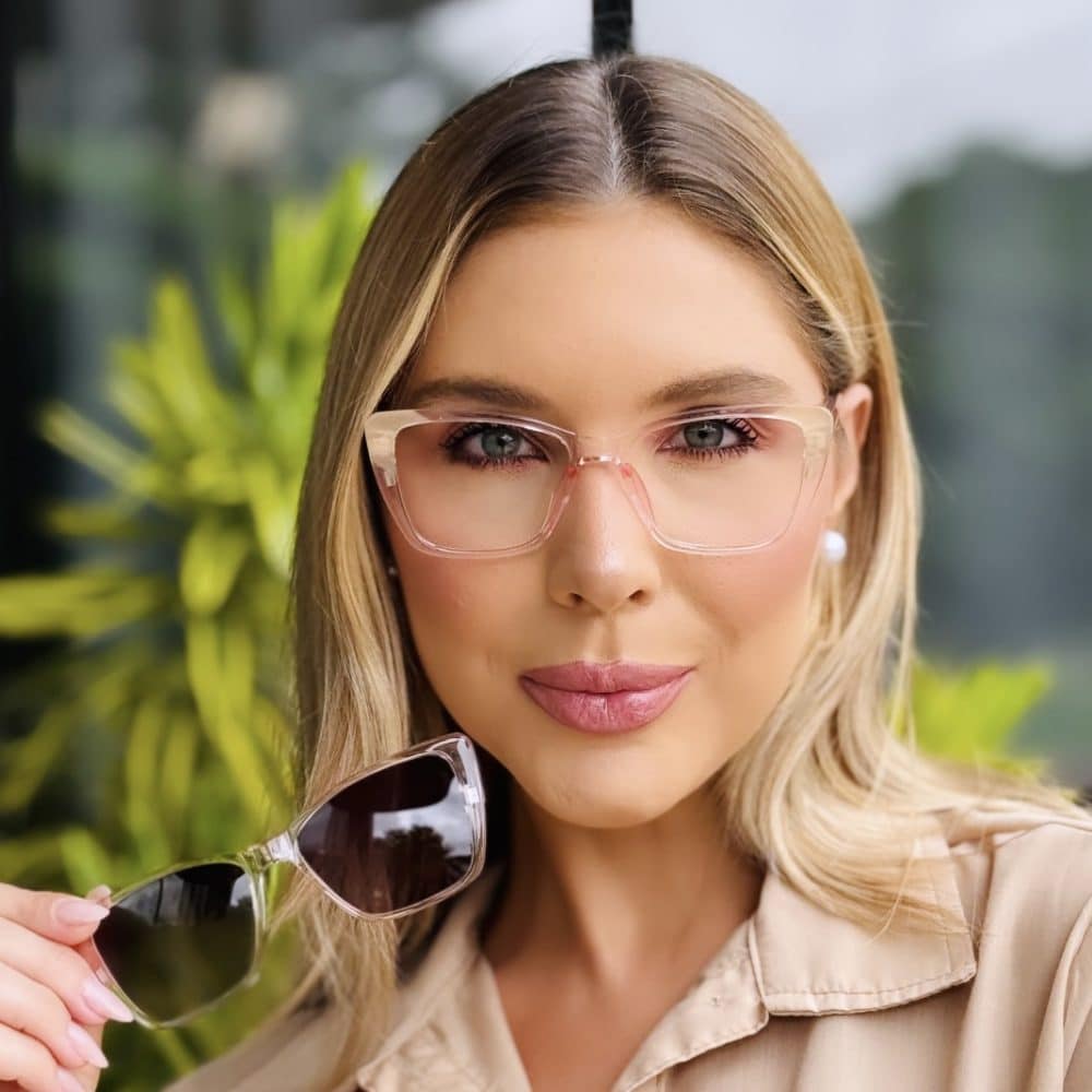 oticagriss oculos feminino 2 em 1 clip on gatinho rosa 416 oticagriss oculos feminino 2 em 1 clip on gatinho rosa 416