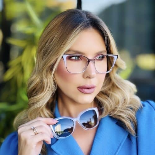 oticagriss oculos 2 em 1 clip on quadrado lilas 421 1