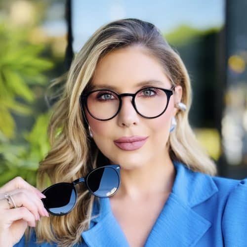 oticagriss oculos clip on 2 em 1 redondo preto 422