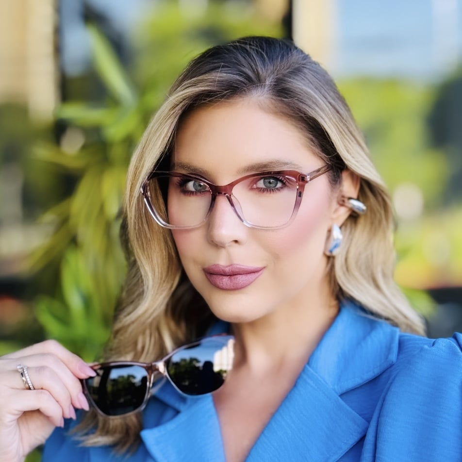 oticagriss oculos feminino 2 em 1 clip on gatinho transparente rose 341 oticagriss oculos feminino 2 em 1 clip on gatinho transparente rose 341