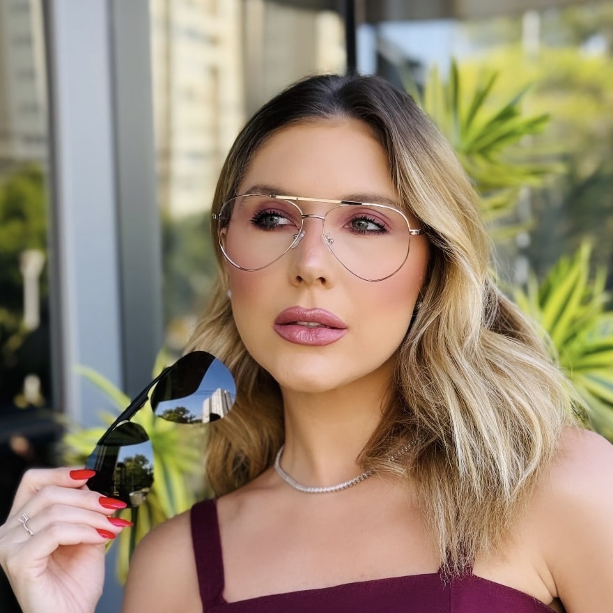 oticagriss oculos feminino clip on 2 em 1 aviador prata 431 2 oticagriss oculos feminino clip on 2 em 1 aviador prata 431 2