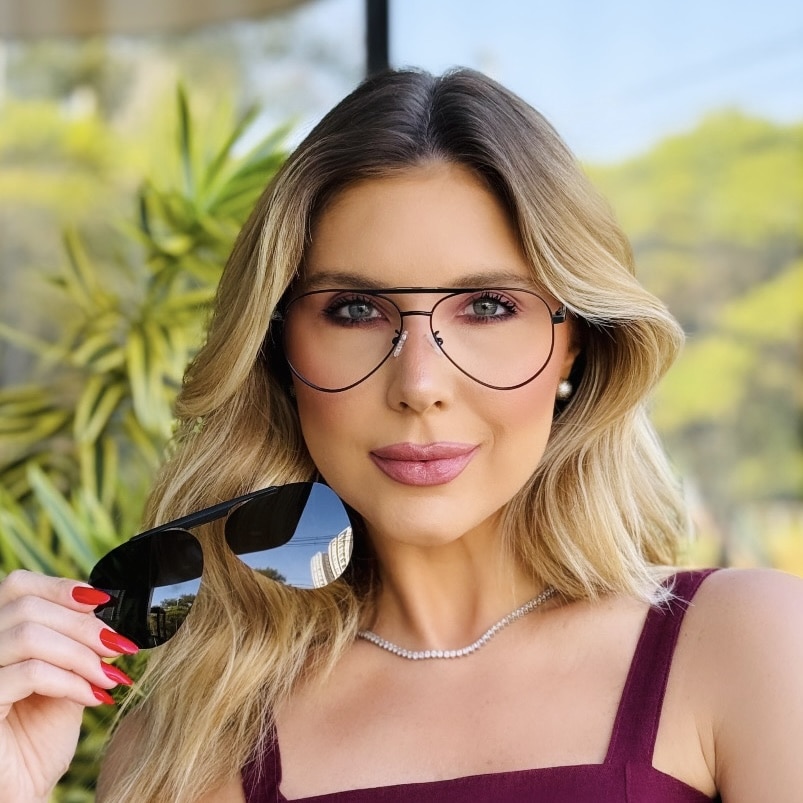 oticagriss oculos feminino clip on 2 em 1 aviador preto 431 oticagriss oculos feminino clip on 2 em 1 aviador preto 431