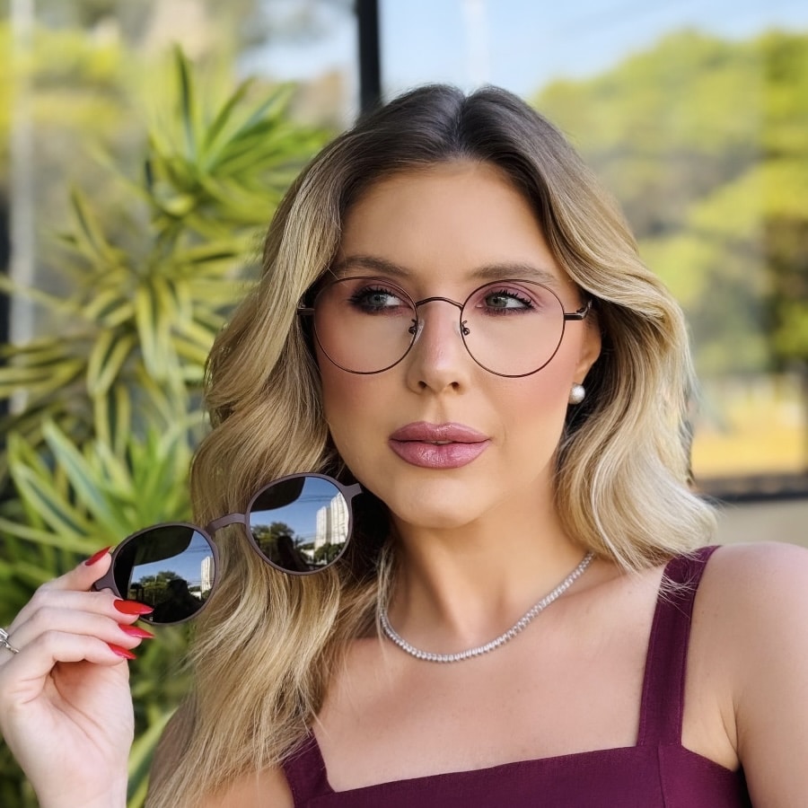 oticagriss oculos feminino clip on 2 em 1 redondo marrom 430 2 oticagriss oculos feminino clip on 2 em 1 redondo marrom 430 2