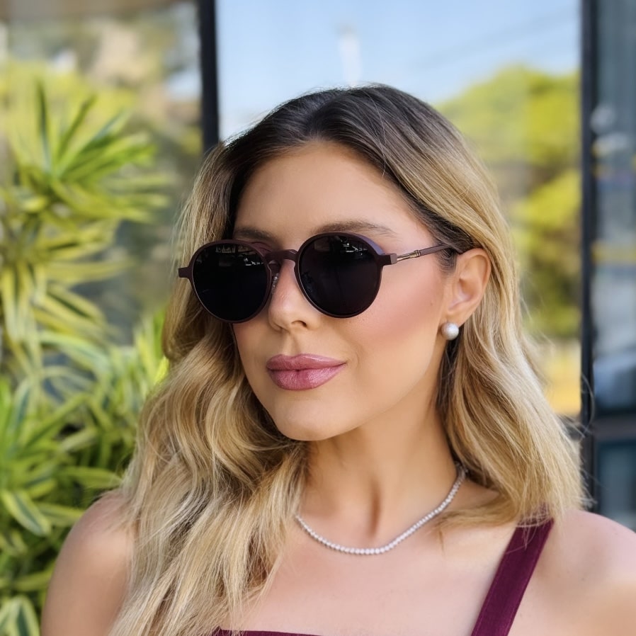 oticagriss oculos feminino clip on 2 em 1 redondo marrom 430 8 oticagriss oculos feminino clip on 2 em 1 redondo marrom 430 8