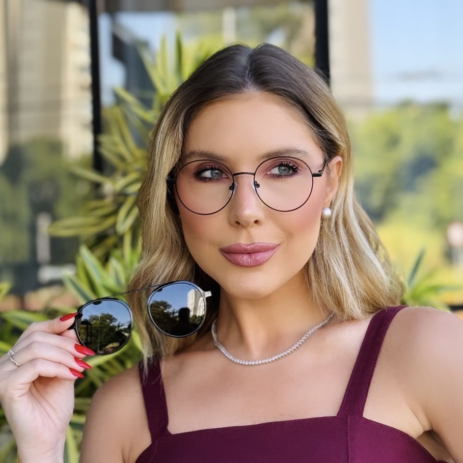 oticagriss oculos feminino clip on 2 em 1 redondo preto 429 2