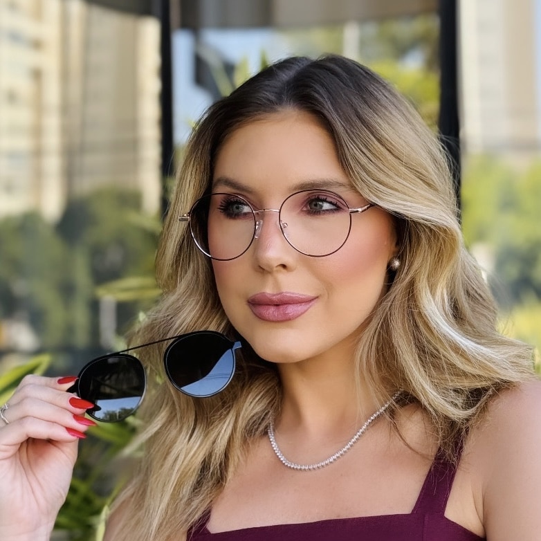 oticagriss oculos feminino clip on 2 em 1 redondo preto e rose 429 1 oticagriss oculos feminino clip on 2 em 1 redondo preto e rose 429 1