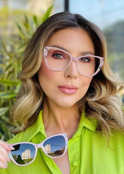 oticagriss oculos 2 em 1 clip on gatinho rosa 439 5