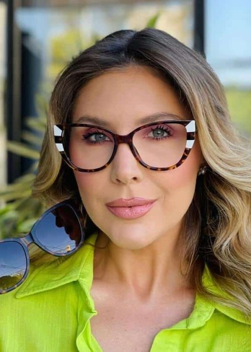 oticagriss oculos 2 em 1 clip on gatinho tartaruga 439 5