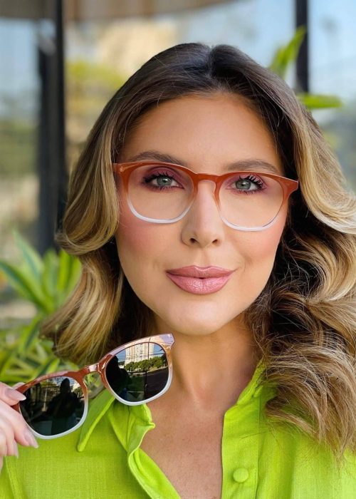 oticagriss oculos 2 em 1 clip on quadrado marrom 445 3