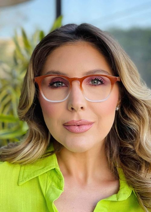 oticagriss oculos 2 em 1 clip on quadrado marrom 445 6