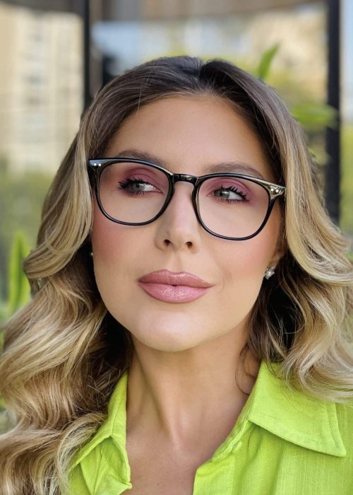 oticagriss oculos de grau feminino redondo preto 441 3