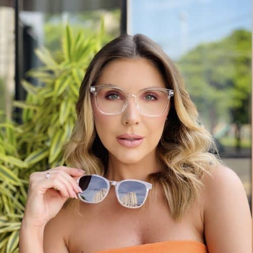 oticagriss oculos 2 em 1 clip on quadrado transparente 449